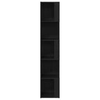 Corner Shelves Black Oak 33 x 33 x 164.5 cm Engineered Wood