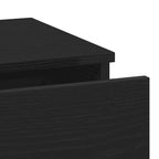Bedside Cabinet Black Oak 40 x 35 x 65 cm Engineered Wood