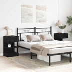 Bedside Cabinet 2 pcs Black Oak 40 x 35 x 65 cm Engineered Wood