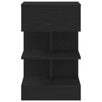 Bedside Cabinet 2 pcs Black Oak 40 x 35 x 65 cm Engineered Wood
