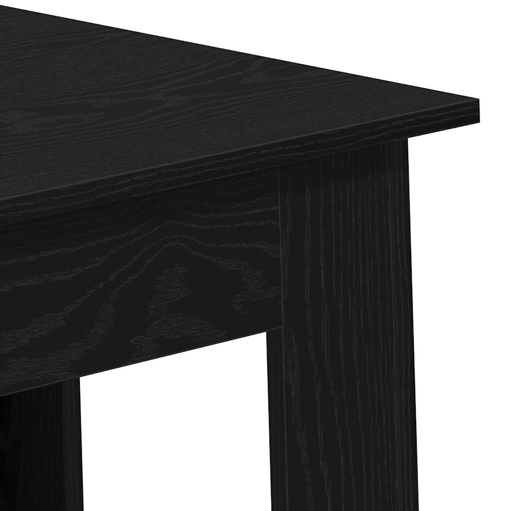 Bar Table Black Oak 102 x 50 x 103.5 cm Engineered Wood