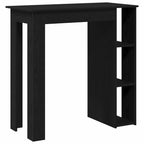 Bar Table Black Oak 102 x 50 x 103.5 cm Engineered Wood