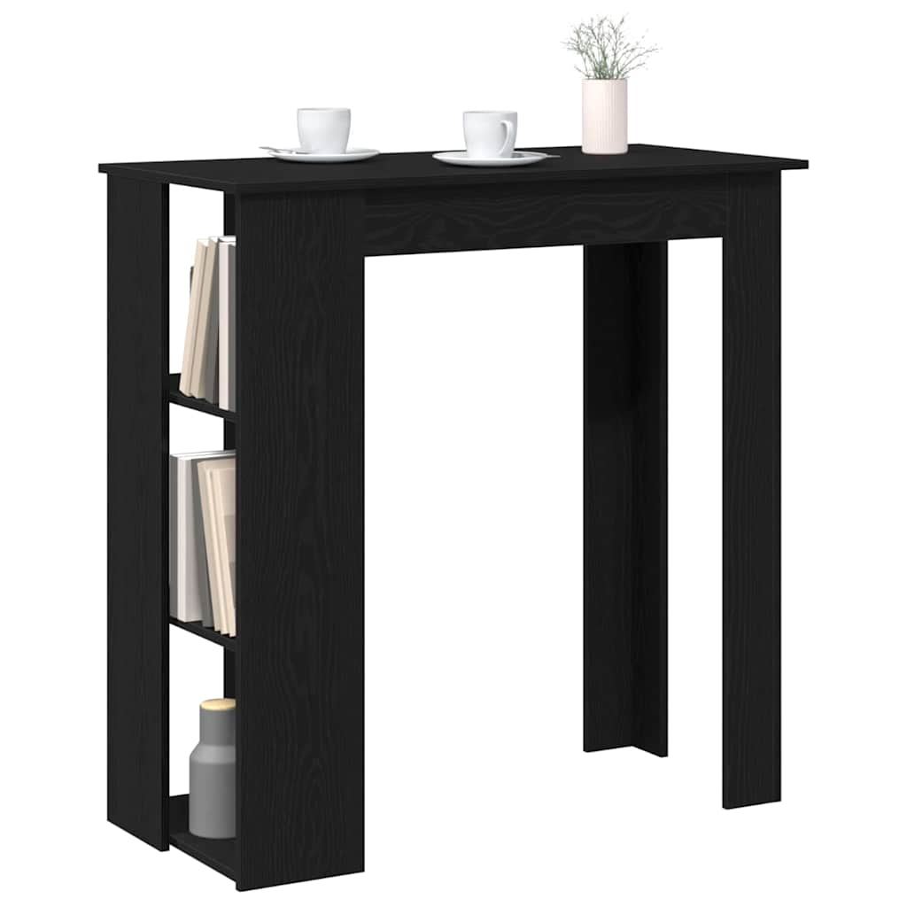 Bar Table Black Oak 102 x 50 x 103.5 cm Engineered Wood