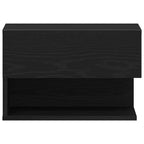 Bedside Cabinet Black Oak 46 x 30 x 30 cm Engineered Wood