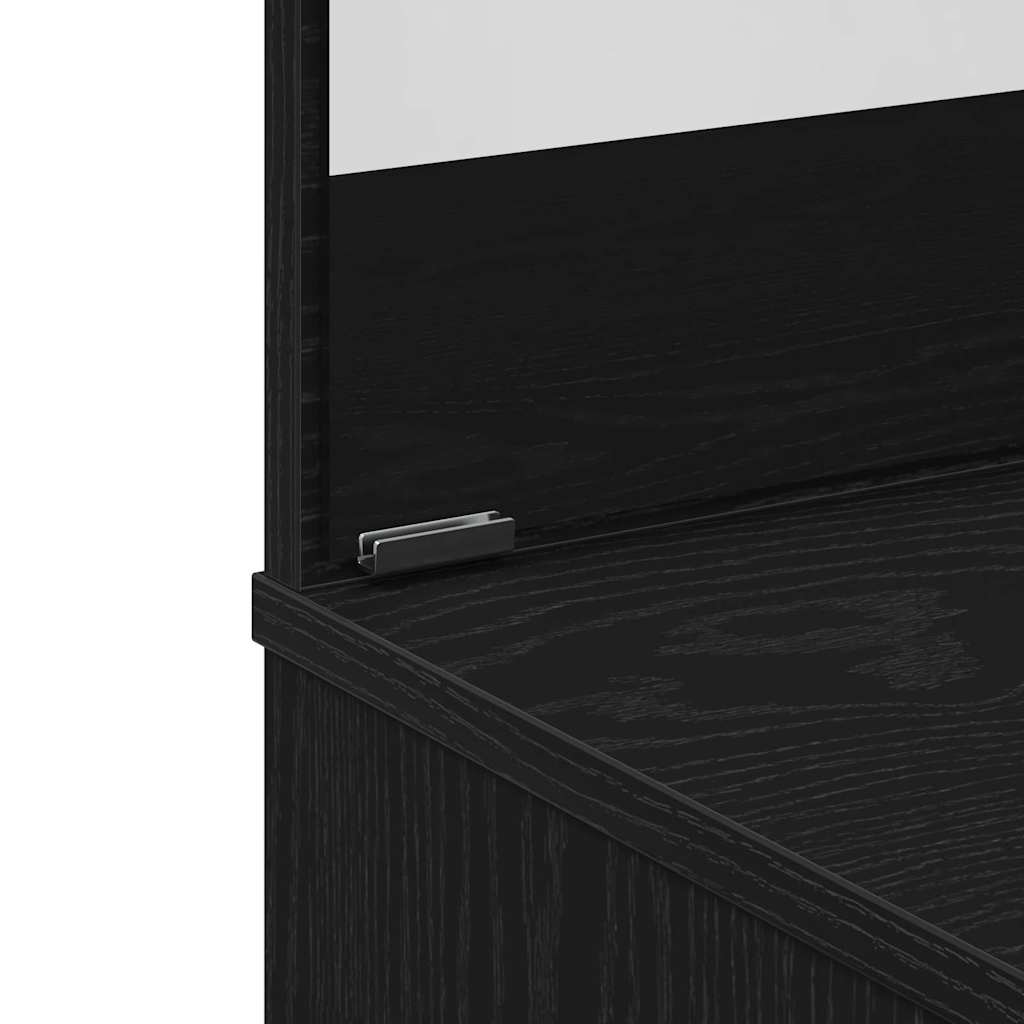 Dressing Table Black Oak 74.5 x 40 x 141 cm Engineered Wood