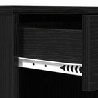 Cosmetic Cabinet Black Oak 80 x 40 x 75 cm Engineered Wood