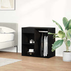 Cosmetic Cabinet Black Oak 80 x 40 x 75 cm Engineered Wood