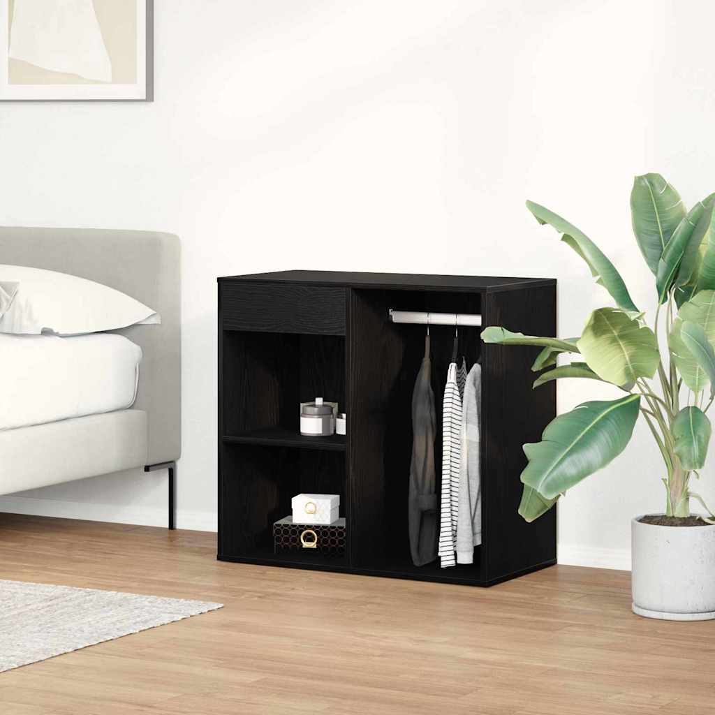 Cosmetic Cabinet Black Oak 80 x 40 x 75 cm Engineered Wood