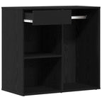 Cosmetic Cabinet Black Oak 80 x 40 x 75 cm Engineered Wood
