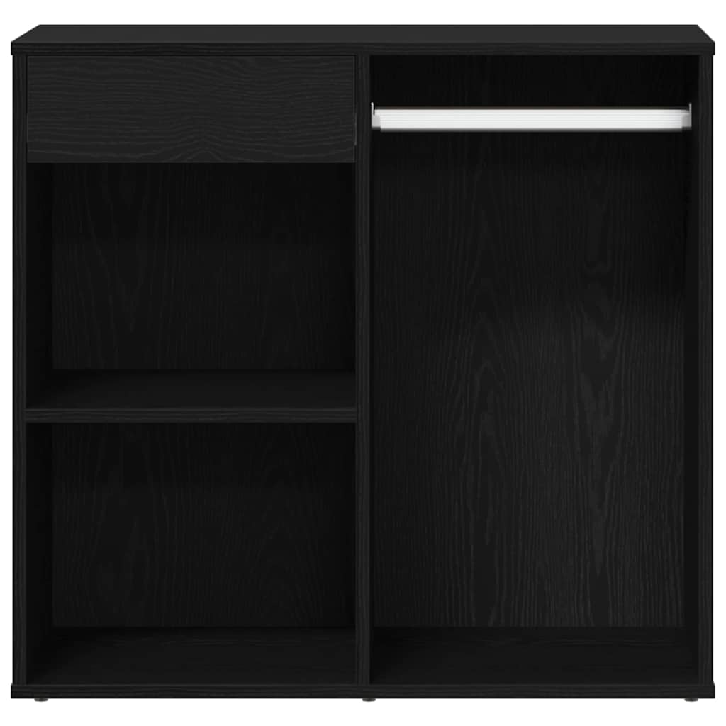 Cosmetic Cabinet Black Oak 80 x 40 x 75 cm Engineered Wood