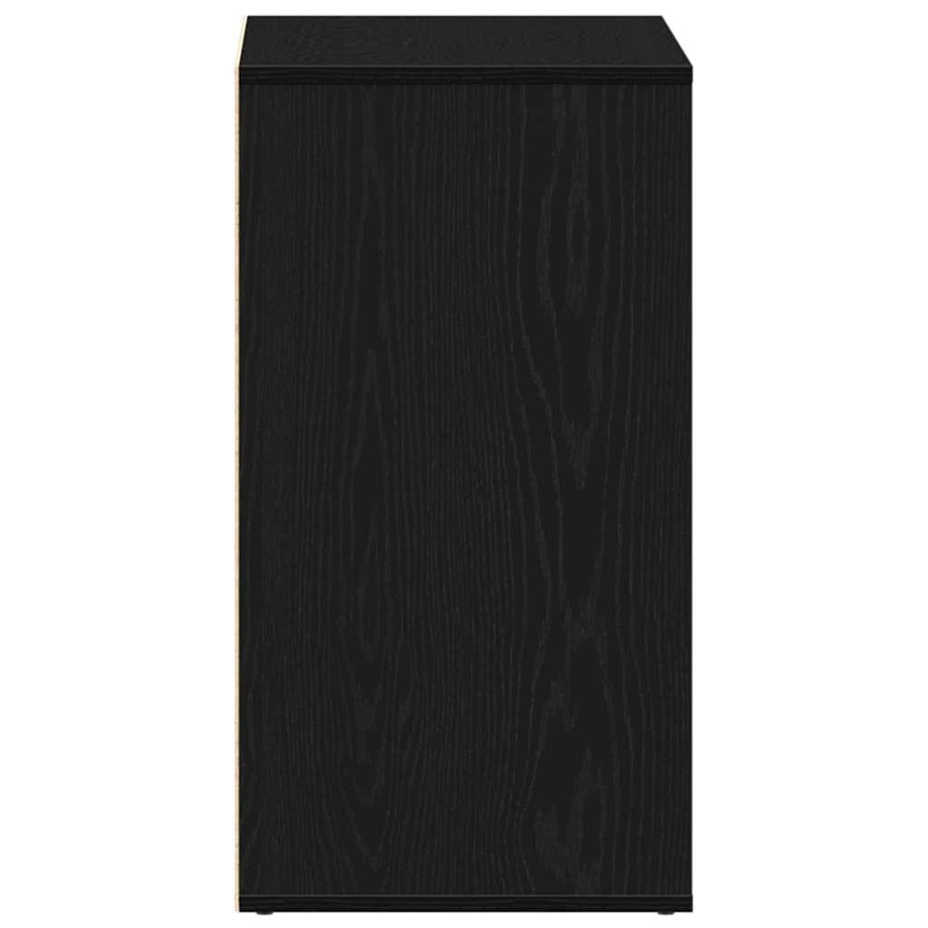 Cosmetic Cabinet Black Oak 80 x 40 x 75 cm Engineered Wood