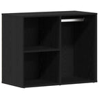Cosmetic Cabinet Black Oak 80 x 40 x 65 cm Engineered Wood