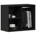 Cosmetic Cabinet Black Oak 80 x 40 x 65 cm Engineered Wood