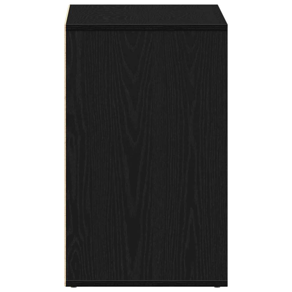 Cosmetic Cabinet Black Oak 80 x 40 x 65 cm Engineered Wood