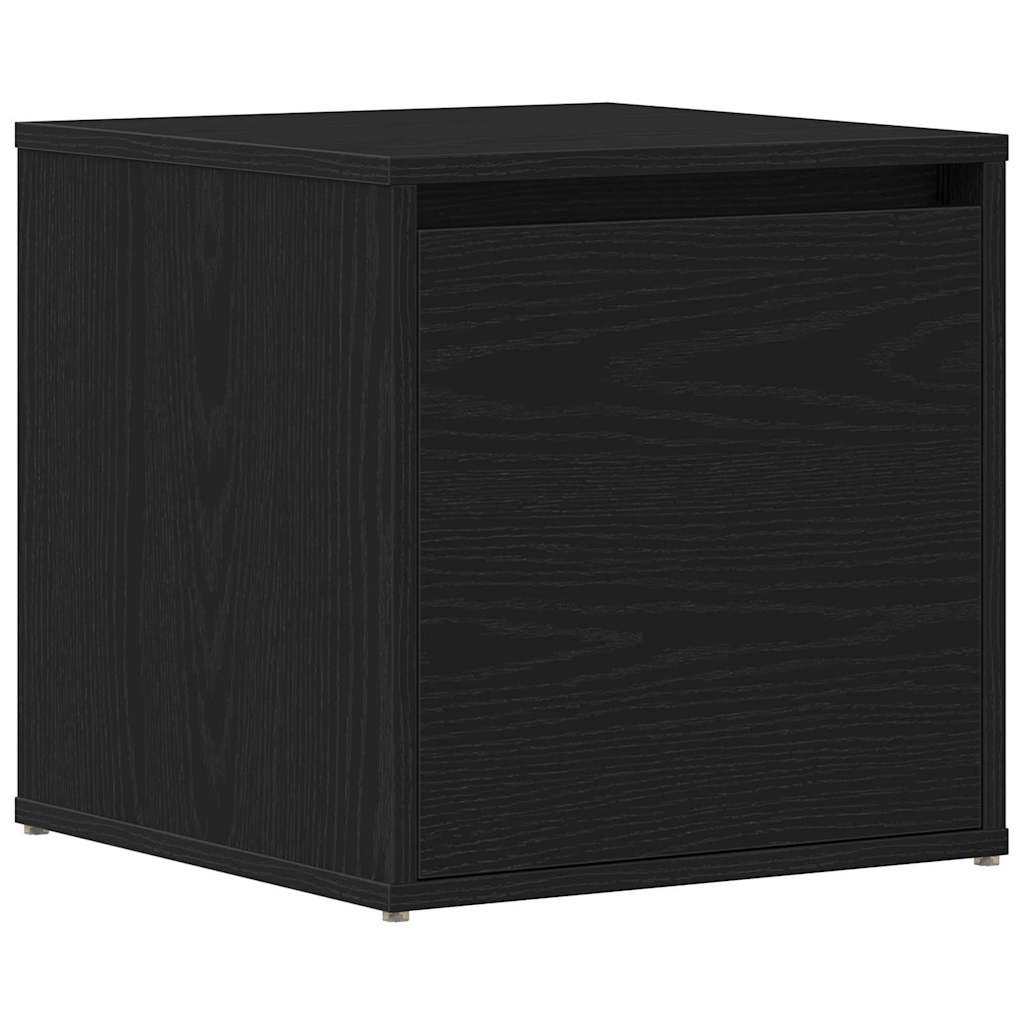 Chest of Drawers Black Oak 40.5 x 40 x 40 cm Engineered Wood
