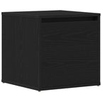 Chest of Drawers Black Oak 40.5 x 40 x 40 cm Engineered Wood