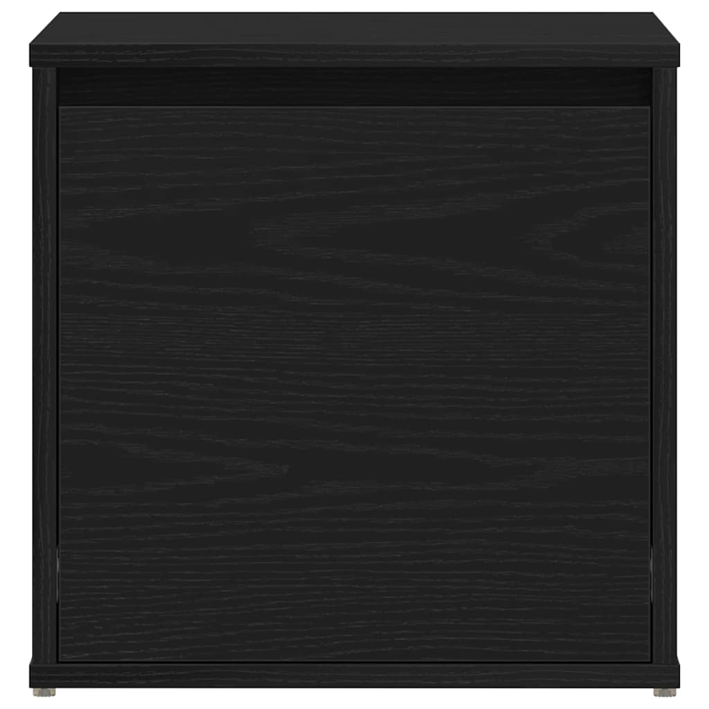 Chest of Drawers Black Oak 40.5 x 40 x 40 cm Engineered Wood