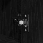 Sideboard with Drawer Black Oak 80 x 33 x 70 cm Engineered Wood