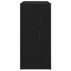 Sideboard with Drawer Black Oak 80 x 33 x 70 cm Engineered Wood