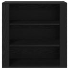 Wall Cabinet Black Oak 80 x 33 x 80 cm Engineered Wood