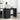 Desk with Drawer Black Oak 100 x 49 x 75 cm Engineered wood