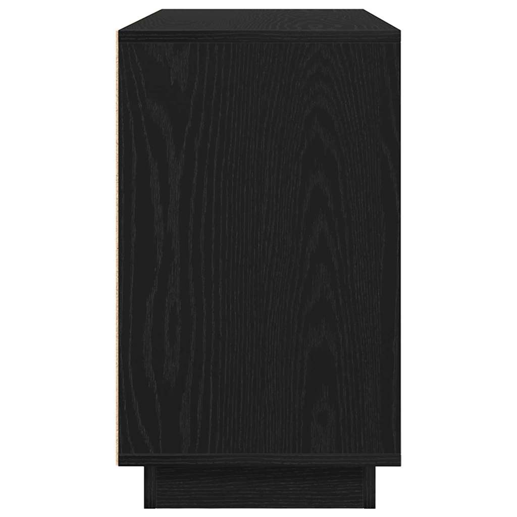 Sideboard Black Oak 102 x 35 x 60 cm Engineered Wood