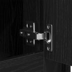 Sideboard Black Oak 102 x 35 x 55 cm Engineered Wood