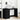Desk with Drawer Black oak 50 x 115 x 75 cm Engineered wood
