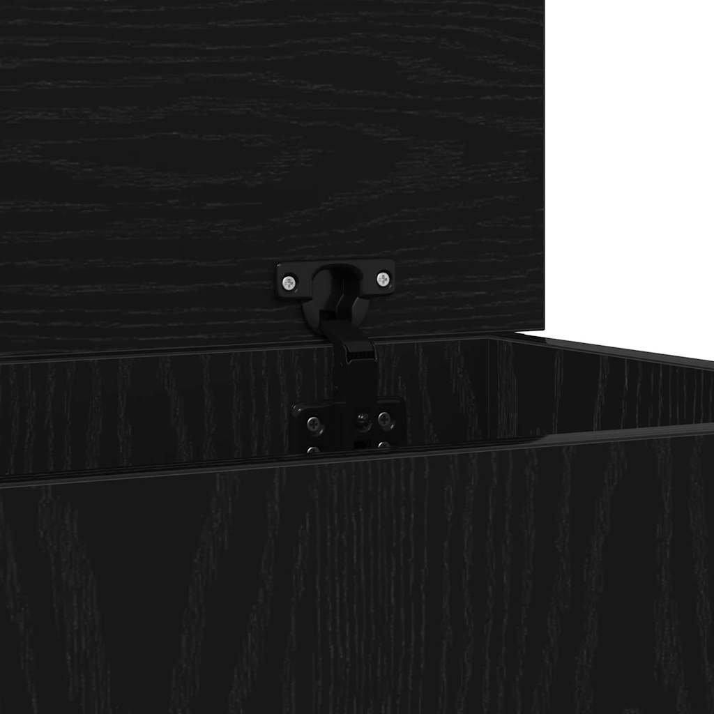 Storage Box Black oak 50 x 30 x 28 cm Engineered Wood