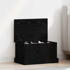Storage Box Black oak 50 x 30 x 28 cm Engineered Wood
