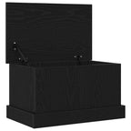 Storage Box Black oak 50 x 30 x 28 cm Engineered Wood