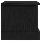 Storage Box Black oak 50 x 30 x 28 cm Engineered Wood
