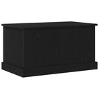Storage Box Black oak 70 x 40 x 28 cm Engineered Wood