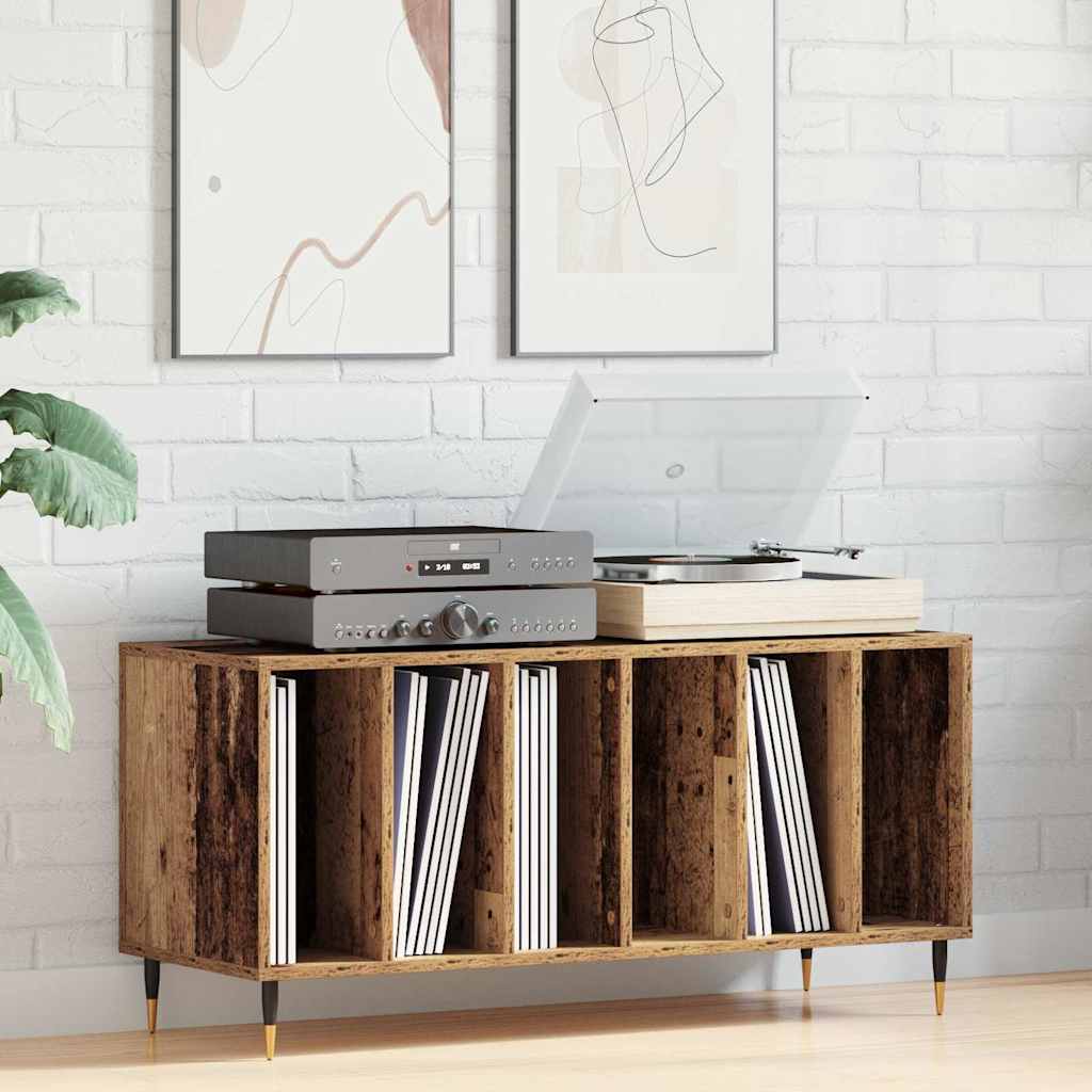 Record Cabinet Old wood 100 x 38 x 48 cm Engineered Wood