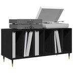 Record Cabinet Black Oak 100 x 38 x 48 cm Engineered Wood