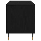 Record Cabinet Black Oak 100 x 38 x 48 cm Engineered Wood