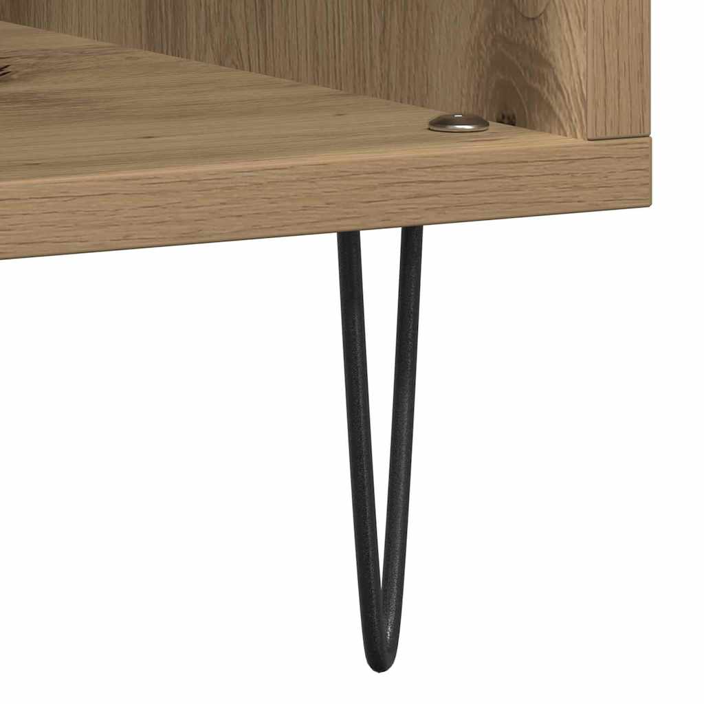 Record Cabinet Artisan oak 85 x 38 x 89 cm Engineered Wood