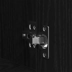 Bedside Cabinet Black Oak 41 x 31 x 80 cm Engineered Wood