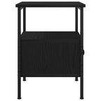 Bedside Cabinet 2 pcs Black Oak 34 x 36 x 50 cm Engineered Wood