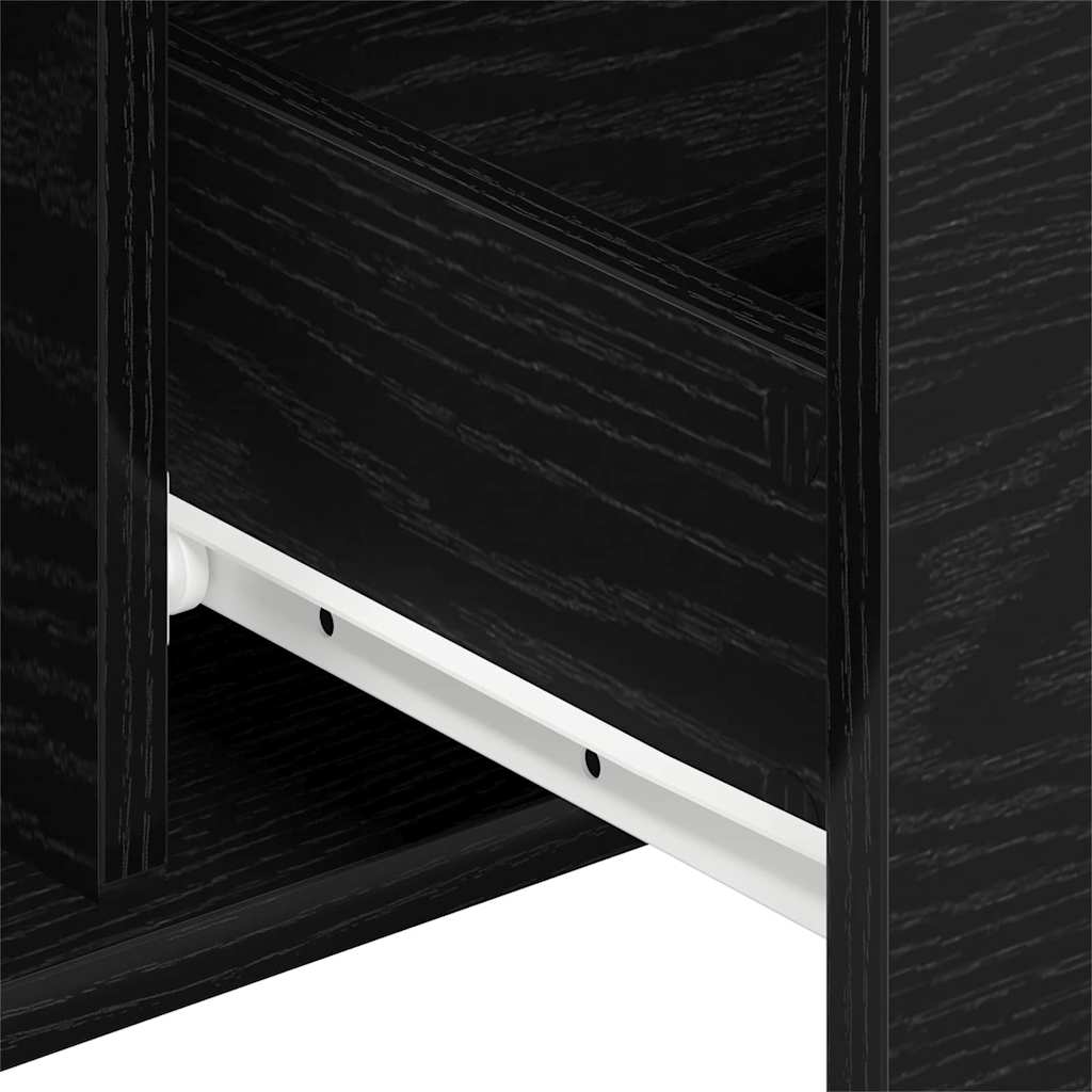 Sideboard Black Oak 101.5 x 35 x 70 cm Engineered Wood