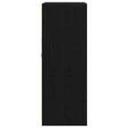 LED Sideboard Black Oak 60.5 x 37 x 100 cm Engineered Wood