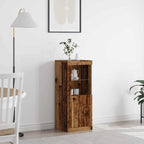 LED Sideboard Brown 41 x 37 x 100 cm Engineered Wood