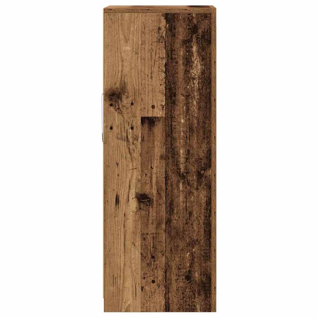 LED Sideboard Brown 41 x 37 x 100 cm Engineered Wood