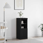 LED Sideboard Black 41 x 37 x 100 cm Engineered Wood
