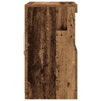 LED Sideboard Brown 60.5 x 37 x 67 cm Engineered Wood