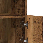 LED Sideboard Brown 81 x 37 x 66.5 cm Engineered Wood