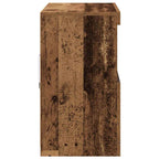 LED Sideboard Brown 81 x 37 x 66.5 cm Engineered Wood