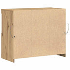 LED Sideboard Brown 81 x 37 x 66.5 cm Engineered Wood