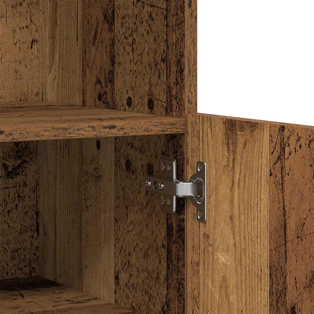 LED Sideboard Brown 60 x 37 x 100 cm Engineered Wood