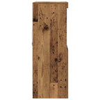 LED Sideboard Brown 60 x 37 x 100 cm Engineered Wood